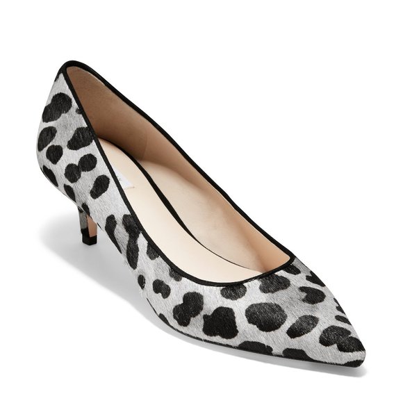 Cole Haan Shoes - Vesta Calf Hair Kitten Heel Pump Ocelot Print